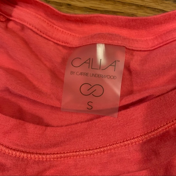 Calia by Carrie Underwood Pink Knot Front Long Sleeve Workout Top size Small - Picture 6 of 7